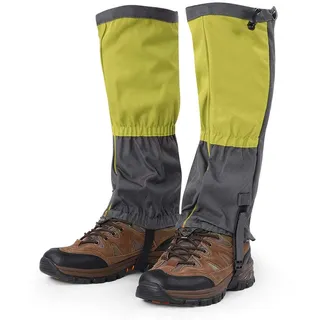 Dioche Gator Waterproof Climbing Spats Lange Gamaschen Bergsteiger Gamasche Lange Gamaschen, Sehr Strapazierfähige Beinabdeckungen, Leicht, Klettergamaschen, Trekking, Outdoor-Bikes, (Grün)