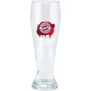 FC Bayern München | Weißbierglas Signature 2023-24 | 2er-Set | 0,5 Liter | Glas | Zylindrisch | 2 Stück