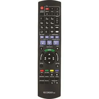 Ersatz Fernbedienung IR6 für Panasonic DMR-BS885 / DMR-BS885EG / DMR-BS885EGK - Schwarz