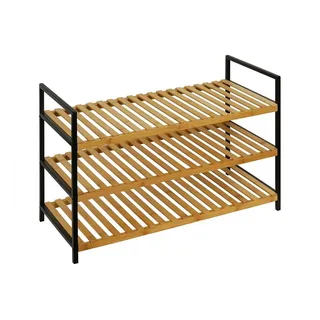 CASANOVA ULFINA Schuhregal 70 x 49 x 30 cm braun / schwarz