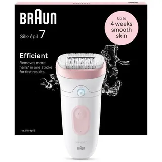 Braun Silk-épil 7 7-000 weiß/rosa