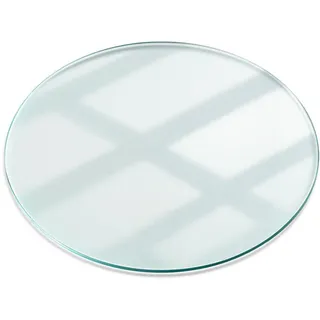 Tulup Tischplatte rund Ø 80 cm Glas transparent