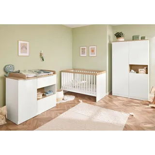 Pinolino Pinolino, 3-tlg. Babyzimmer-Set „Linje” breit, weiss