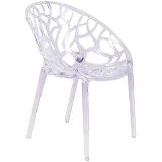 Nest Dream Stuhl, Transparent, Kunststoff, 1-Sitzer, 59x79x57 cm, Esszimmer, Stühle, Esszimmerstühle, Vierfußstühle