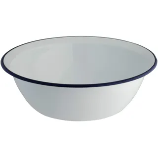 axentia Schüssel, weiße Emaille Schüssel, große Schale, Ø ca. 28 cm, 3,5 l