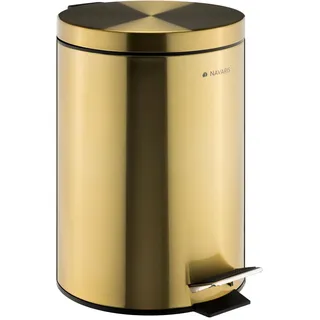 Navaris Mülleimer 12 l Goldfarben