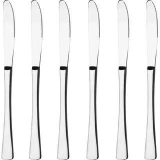 Gräwe Tafelmesser 6 Stück, Edelstahl, Serie Würzburg