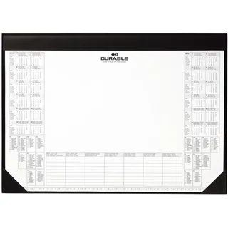 Durable Schreibunterlage 59x42cm mit Kalenderblock schwarz