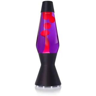 Mathmos Astro Lavalampe in Schwarz | Britische Erfinder des Designklassikers von 1963 | Lavalampen in Violett und Rot | Handgefertigt in Großbritannien nach höchsten Sicherheitsstandards