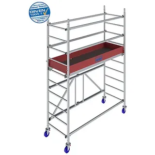 KRAUSE ProTec XS ECO AH 3,60 m - Faltgerüst mit Rollen 125 mm | Neue Norm DIN EN 1004-1 - Art-Nr: 949967