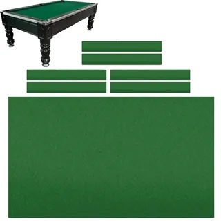 Ymxygz 9ft Billard-tischdecke Kissenstreifen, Snooker-Tuch, Filz, Premium-billardtisch-Abdeckung, Snooker-Tuch, Filz-Set