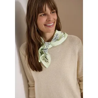 Cecil Bandana aus Baumwolle mit Print raw matcha lime A - Einheitsgröße