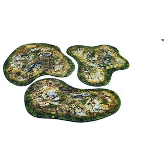 2D-Gelände - Grobes Gelände kompatibel mit Warmachine & Hordes, Age of Sigmar, SOIAF, Warhammer 40k, Star Wars Legion und andere Miniaturspiele und RPG