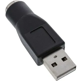 InLine USB auf PS/2 Adapter Stecker A auf Buchse 0,5 m Schwarz