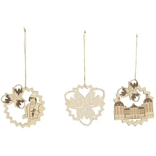 Saico Original Baumbehang 3er Set DREI Haselnüsse für Aschenbrödel® SAICO Original