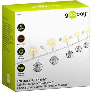 goobay 10er LED-Lichterkette Glöckchen