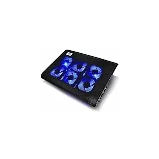 AABCOOLING NC70 - Laptop Ständer mit 6 Lüftern und Blau LED, Stand, Lüfter, Cooling für Notebooks und Consolen Fan Unterlage mit Kühler