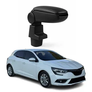Omac Armlehne für Renault Megane 2015-2020 Schwarz