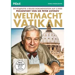 Pidax Film- und Hörspielverlag Weltmacht Vatikan - präsentiert von Sir Peter Ustinov / Die komplette 3-teilige Dokumentation präsentiert von Sir Peter Ustinov (Pidax Doku-Highlights) [2 DVDs]