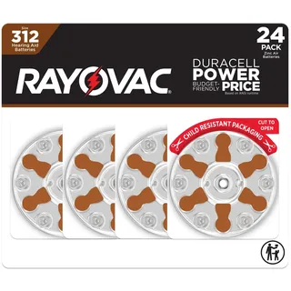 Rayovac Hörgerätebatterien Größe 312 (24er-Pack), Größe 312 Batterien