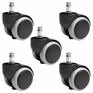 TOPSTAR Hartbodenrollen 5er Set 10 mm 50 mm