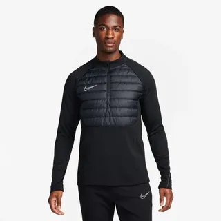 Nike Academy Winter Warrior Therma-Fit 1/2-Zip Global Football Herren Sweatshirt, schwarz - US: L