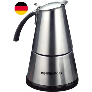 Rommelsbacher Espresso Kocher EKO 364/E, Elektrisch, Hochwertige Edelstahlkanne,
