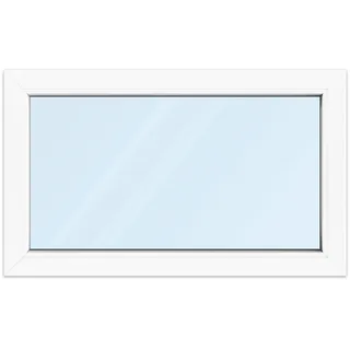 Fenster 100x60 cm, Kunststoff Profil aluplast IDEAL® 4000, Weiß, 1000x600 mm, einteilig festverglast, 2-fach Verglasung, individuell konfigurieren