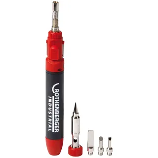 Rothenberger Micropen Set 1300 Gaslötkolben | Arbeitstemperatur: ca. 450 °C – 600 °C | inkl. 4 x Lötspitze