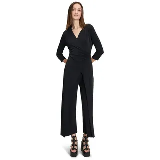 Cartoon Overall Cartoon Jumpsuit mit weitem Bein (1-tlg) Design schwarz 34