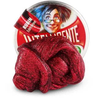 Intelligente Knete Klein Rubin roter Edelstein 18g Rot mit Glitzer