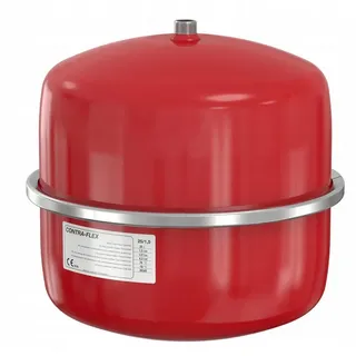 Flamco Contraflex Ausdehnungsgefäß - 25 Litres / 1.5 [3bar] Rot Für geschlossene Kreislauf- und Heizungs-Klimaanlagen und Kältesysteme - 26243