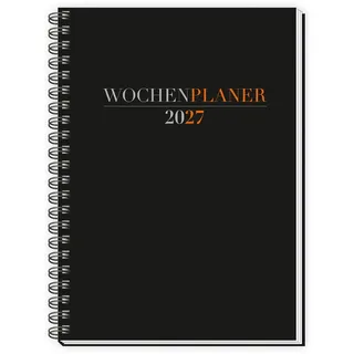 Trötsch Verlag Wochenplaner A5 Schwarz 2027