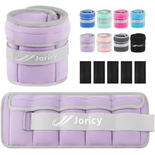 Gewichtsmanschetten Fuß, Verstellbares Gewichte für Beine und Arme 2 kg 1 Paar, Gewichtsmanschetten Hand, Fußgewichte und Fußgelenkgewichte für Fitnessstudio, Bewegung, Laufen, Joggen Flieder