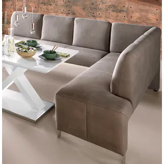 Luxus-Microfaser langer Schenkel links taupe