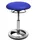 Stoff 38,5 x 57 x 38,5 cm blau/alu poliert