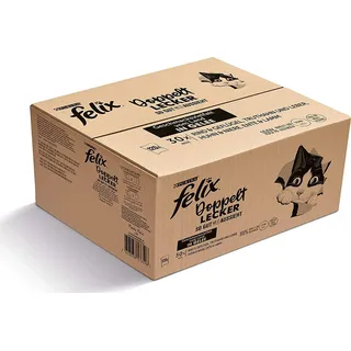 FELIX So gut wie es aussieht Doppelt Lecker Sorten Mix Katzenfutter 120 x 85 g