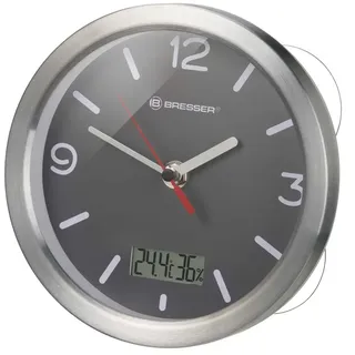 Bresser Mytime Termo Funkwanduhr - Silver / Black - One Size