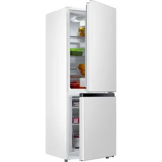 Hanseatic HKGK14349B Kühl-Gefrierkombination (175 l, 1430 mm hoch, Silber)