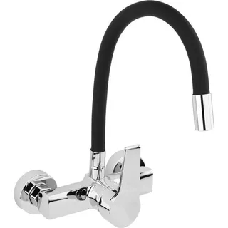 Fala Küchenarmatur Wandarmatur flexible Schwarz
