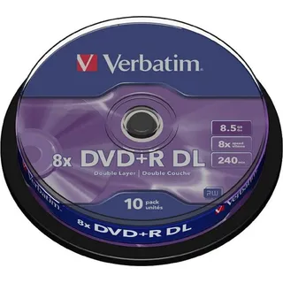 Verbatim DVD+R DL 8,5 GB 8x 10 St.