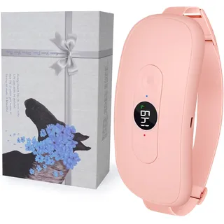 Perioden Wärmegürtel, Kabellos Heizgürtel, Menstruations Bauchwärmer, USB Wiederaufladbar Elektrischer Menstruations Wärmegürtel, Tragbares Heizgürtel mit 6-Wärmestufen und 6-Vibrations