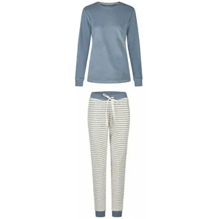 By Louise Schlafanzug Damen Frottee Schlafanzug / Pyjama Set blau L