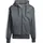 Essential Three Stripes Fleece Kapuzenjacke Dark Grey Heather/Black M