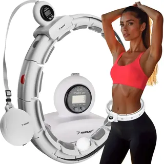 Hula Hoop mit Gewicht und Massagenoppen mit Zähler Umfang Verstellbar 75–109 cm - Hullahub Reifen zum Abnehmen - Zubehör Fitness Ring 25254