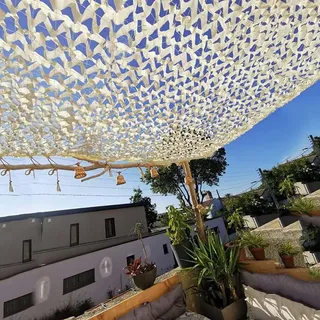 Tarnnetz Beige,Bundeswehr Verstärktes Camouflage Netz,Für Jagd Camping Dekorativ,Sonnenschutz Tarnung Netz,Garten Pergola Terrasse Sichtschutz Sonnensegel 2m 3m 4m 5m 6m 8m,Beige-1×2m(3.3*6.6ft)