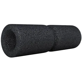 Gorilla Sports Faszienrolle - mit Umlaufrille, Foam Roller, Massagerolle, Massage, Yoga schwarz|grau|rot 38 cm,