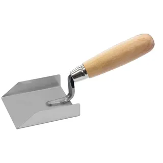TECTOOL Stukkateur Eckenspachtel, Rostfrei, Holz, 80x80mm
