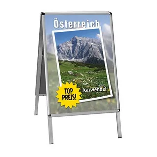 update displays Kundenstopper silber DIN A1 2 Fächer 62,4 x 6,0 x 105,0 cm, 1 St.