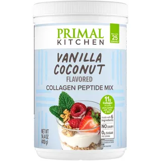 Primal Kitchen Collagen Fuel Protein Mix, Vanille Kokosnuss – milchfreie Kaffee-Creamer & Smoothie Booster – unterstützt gesundes Haar, Haut, Nägel und Gelenke, fördert die Muskelreparatur
